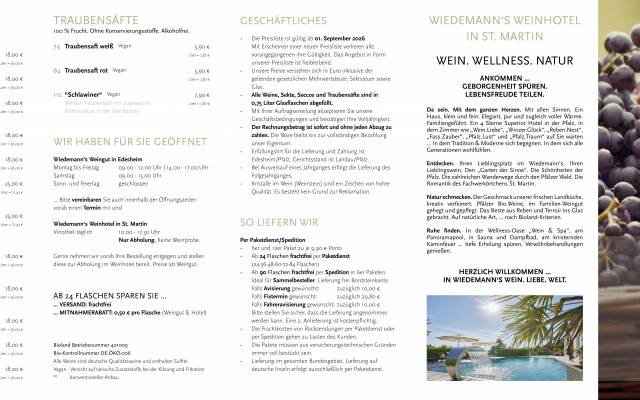 Weinpreisliste Potpourri 2026