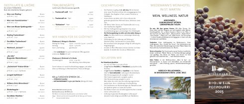 Weinpreisliste Potpourri 2025